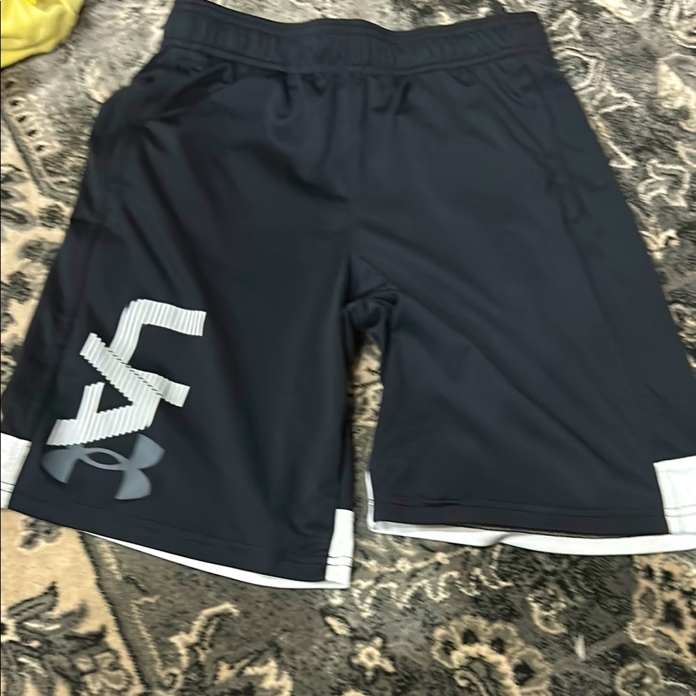 Under Armour Black Athletic Shorts with Performance Fit